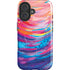 Rainbow Wave Brush Stroke by Etta Vee iPhone 16 Plus Magsafe Impact Case
